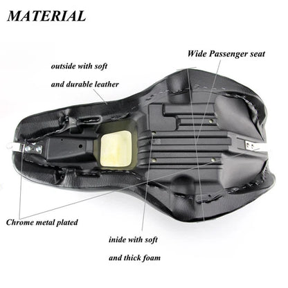 Two-up Rider Driver Passenger Seat For Harley Street Glide 06-07 Road King 97-07