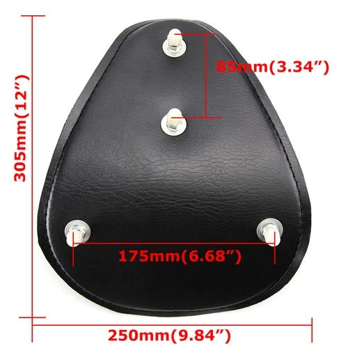 Black Skull Motorcycle Spring Bracket Solo Driver Seat For Harley Chopper Bobber