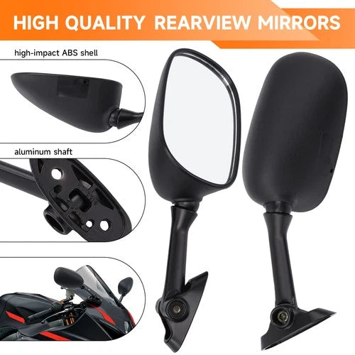 Pair Rear View Mirrors For Suzuki GSXR1000 2003 2004 GSXR 600 GSXR750 2004 2005