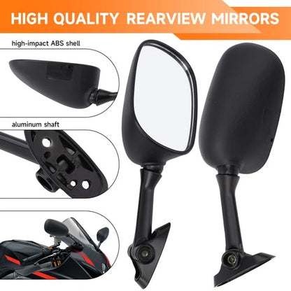 Pair Rear View Mirrors For Suzuki GSXR1000 2003 2004 GSXR 600 GSXR750 2004 2005
