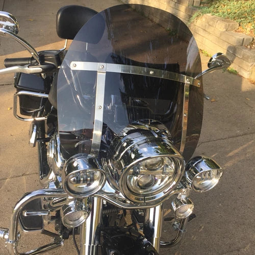 Detachable Windshield Windscreen & Bracket Mount For Harley Road King FLHR 94-25