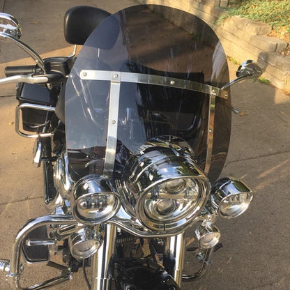 Detachable Windshield Windscreen & Bracket Mount For Harley Road King FLHR 94-25