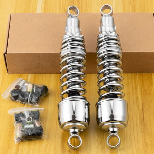 Chrome 13" Coil Overs Shocks Adjustable For Harley Dyna Switchback Super Glide