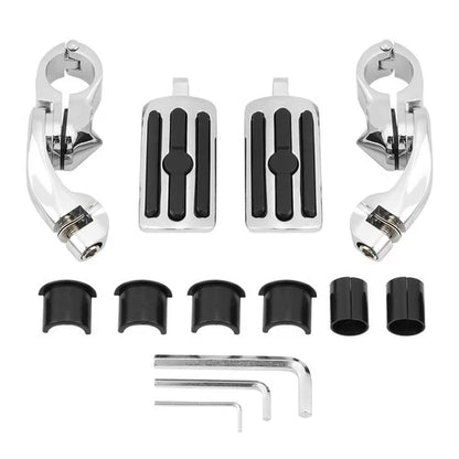 1.25" 1 1/4" Highway Foot Pegs For Harley Touring Road King Street Electra Glide