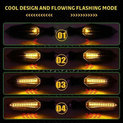 4 Pack Motorcycle Turn Signals Blinker Light Amber Universal For Suzuki Kawasaki