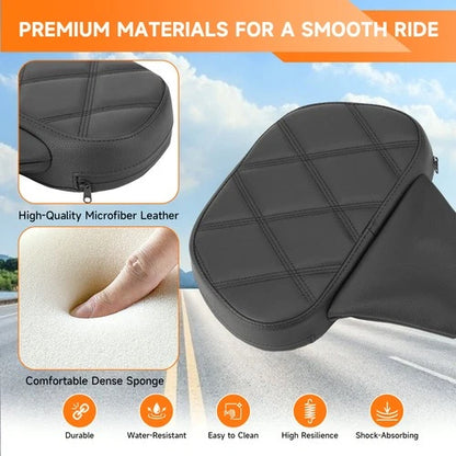 Driver Rider Backrest Adjustable Pad For Harley Touring Street Road Glide 09-25