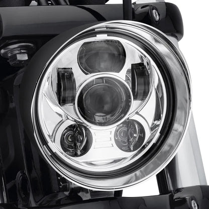 Motorcycle Big Bullet LED 5.75" Headlight For Harley Chopper Bobber Dyna Softail