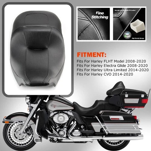 Rider & Driver Passenger Two Up Seat For Harley Touring Electra Glide 2008-2015