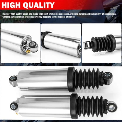 12" Air Shocks Suspensions For Harley Touring Road King Electra Street Glide 80+