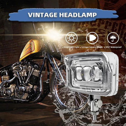 6.42" Motorcycle LED Headlight Lamp For Harley Softail Chopper Bobber Cafe Racer
