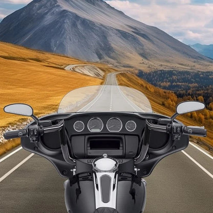 Pre-Wired 10" Rise Meathook Ape Hanger Handlebars For Harley Electra Glide 14-23