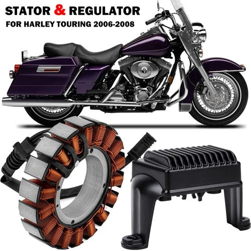 Stator Coil & Regulator for 2006-08 Harley Electra Glide Road King Street Glide