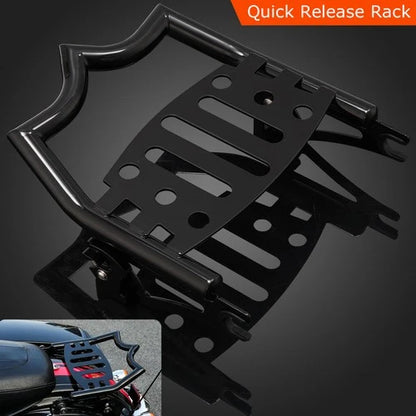 Detachable 2-up Luggage Rack for Harley Touring Road Street Glide 2009-up Black