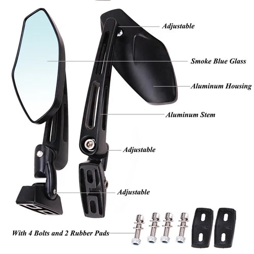 Motorcycle Rearview Side Mirrors Set For Suzuki GSXR 600 750 1000 Hayabusa1300