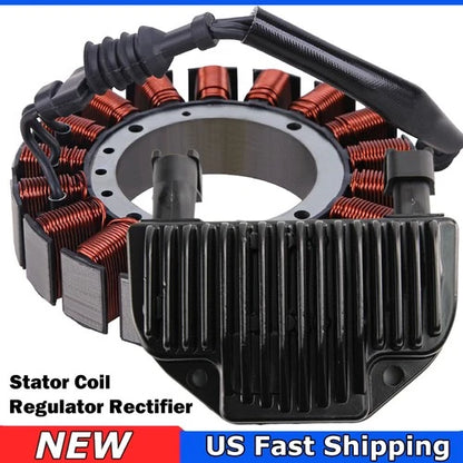 Stator & Regulator Rectifier for 2008-2016 Harley Dyna 3-PHASE 30017-08 74631-08