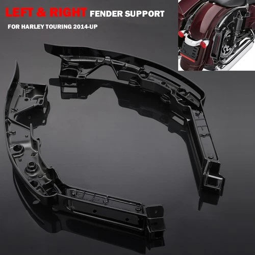 Gloss Black Fender Support Kit Fit For Harley Touring CVO Street Glide 2014-2024