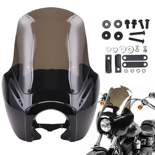 Front Fairing 15'' Windshield Windscreen For Harley Dyna Low Rider FXDL T-Sport
