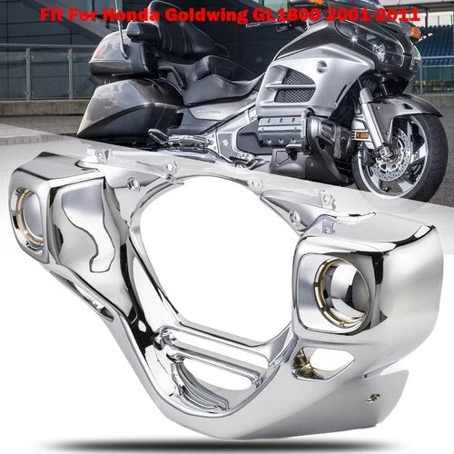 Chrome Engine Front Cowl Cover Fairing Fits For Honda Goldwing GL 1800 2001-2011