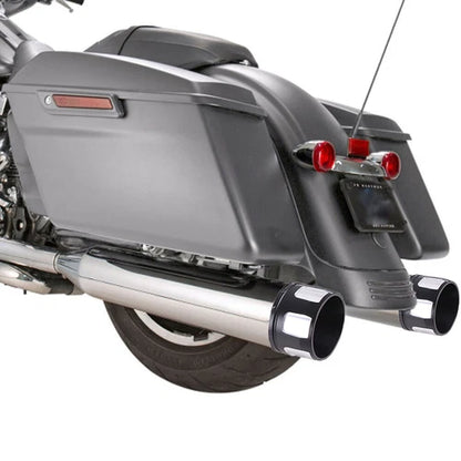 4" Chrome Slip on Mufflers Exhaust Pipes for Harley Touring Bagger Dresser 95-16