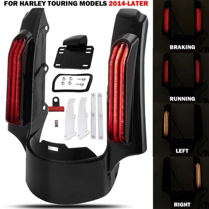Rear Fender Fascia LED Light For Harley CVO Touring Road Street Glide 2014-2025