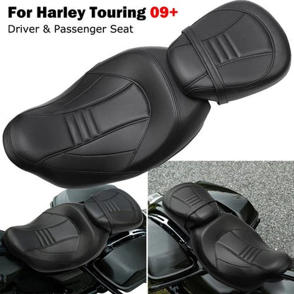 Low-Profile Driver & Passenger Seat Fit For Harley Touring Road Glide 2009-2022