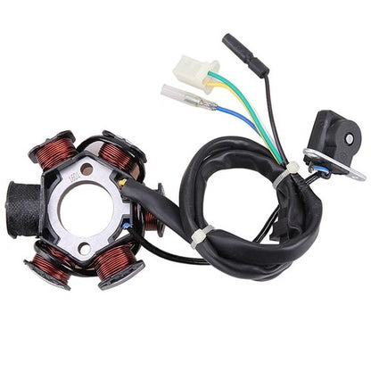 6 POLES STATOR MAGNETO Coil FOR GY6 125CC 150CC SCOOTER ATV GO KART MOPED