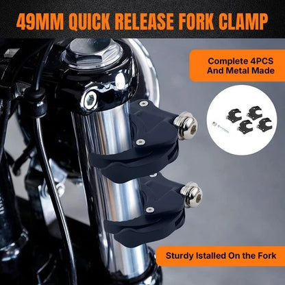 Quarter Headlight Fairing 49mm Clamps Fit For Harley Dyna Super Glide 2006-2017