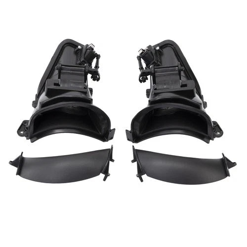 Black Pair of Fairing Air Duct For Harley Touring CVO Road Glide FLTRX 2015-2025