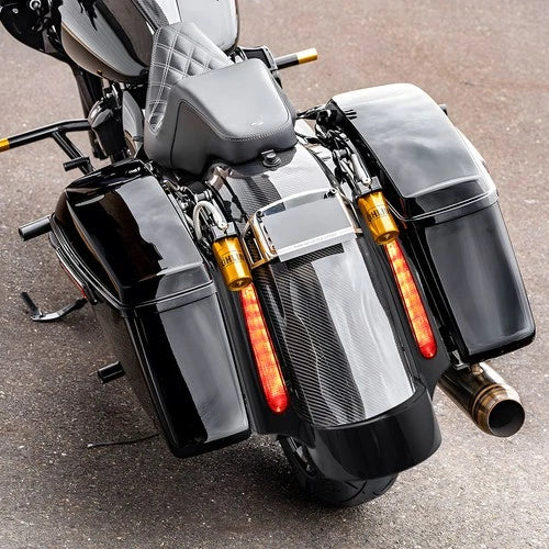 Rear Fender Fascia Set W/ Led light Fit For Harley Touring Street Glide 09-2013