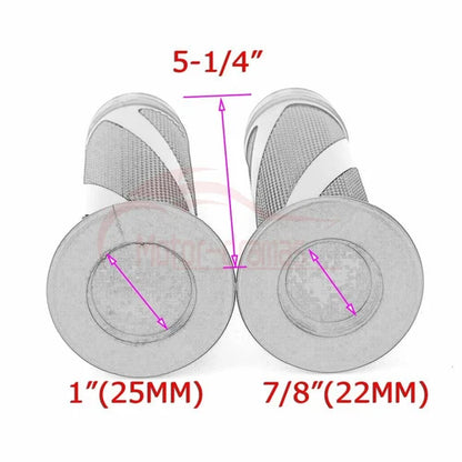 For Suzuki Hayabusa GSX1300R 7/8" Motorcycle Hand Grips Handle Bar Rubber Gel