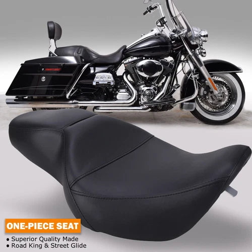 Rider & Driver Passenger Seat 2-Up For Harley Road King 97-07 Street Glide 06-07