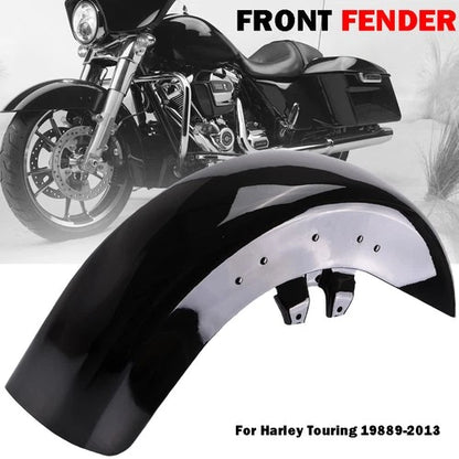 Vivid Black Front Fender Fit For Harley Road King Electra Street Glide 1989-2013