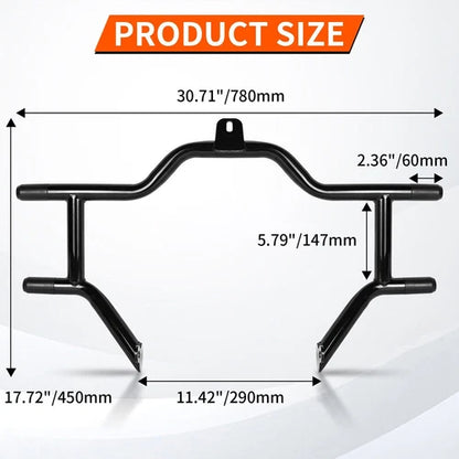Front Highway Engine Guard Crash Bar For Harley Electra Road Glide King 2009-Up