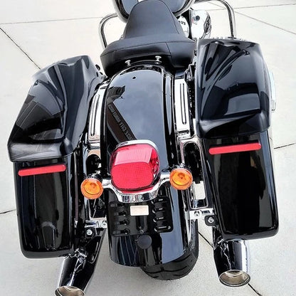 Vivid Black 8 inch Speaker Lids With Tweeter For Harley Touring 2014-2025 Models
