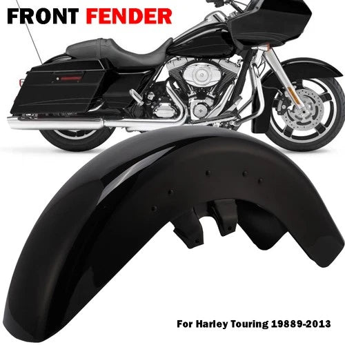 Fit For 1989-2013 Harley Touring Road King Street Glide Vivid Black Front Fender