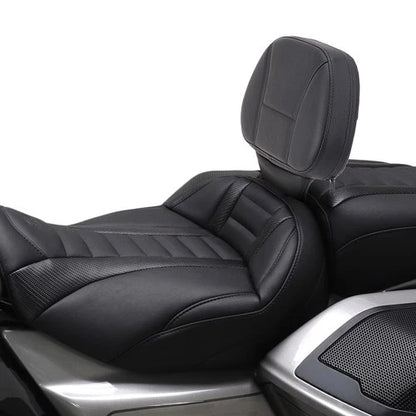 Front Driver & Rider Backrest Pad For Harley Touring Street Road Glide 2009-2025