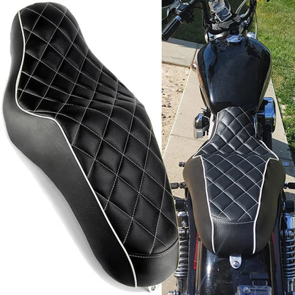 Driver Passenger Two Up Seat For Harley Sportster XL 883 1200 Custom Iron 48 72