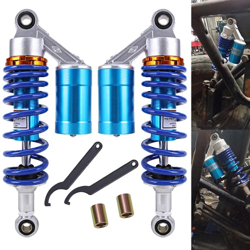 Pair Air Shock Absorber Suspension ATV Go Kart Quad Dirt Sport Bikes Motorcycle