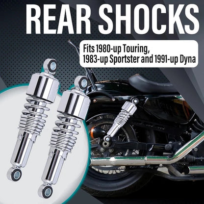 2X For Harley Street Electra Glide Road King Touring 10.5" Rear Shocks Absorbers