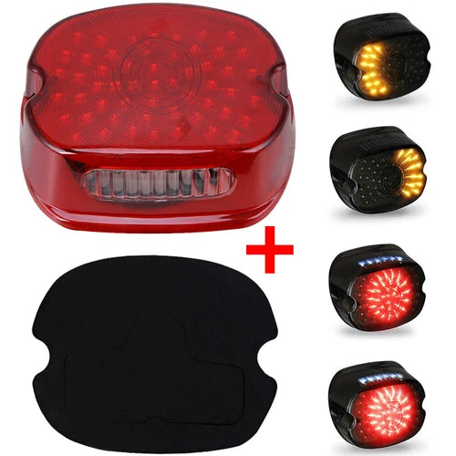 Red Lens LED Rear Brake Turn Tail Light For Harley Dyna Road King Electra Glide
