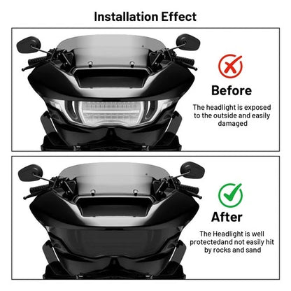 For CVO Road Glide FLTRXSE 2023 2024 2025 Front Headlight Guard Cover Protector