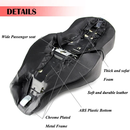 Two Up Driver Rider Passenger Seat for Harley Sportster 883 1200 48 72 2004-2020
