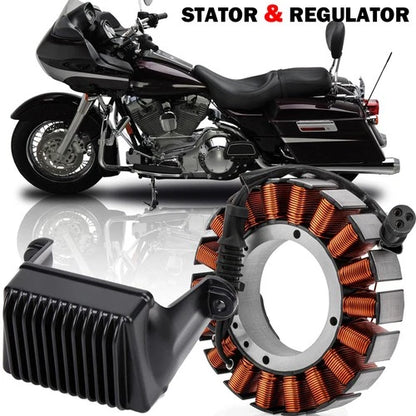Stator Coil & Regulator for 2006-08 Harley Electra Glide Road King Street Glide