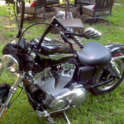 For 1983-2003 Harley Sportster 883 1200 Iron 883 XL Front Driver Rider Solo Seat