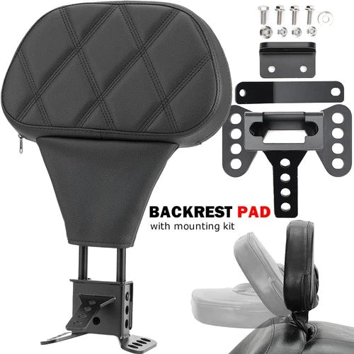 Driver Rider Backrest Pad for Harley Touring Road King Glide FLHR FLH 2009-2025