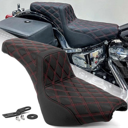 2-Up Driver Passenger Seat For 2018+ Harley Street-Bob FXBB FXBBS Standard FXST