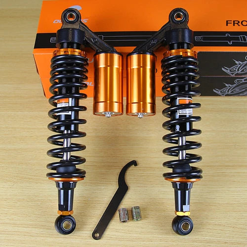 13.5" 340mm Motorcycle Rear Air Shocks Absorbers Suspensions For Harley Touring