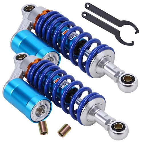 Pair Air Shock Absorber Suspension ATV Go Kart Quad Dirt Sport Bikes Motorcycle