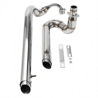 Pair Dragstar 650 400 For YAMAHA Exhaust Muffler Pipes V Star 650 XVS650 XVS400