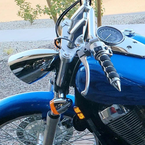 Motorcycle Big Bullet LED 5.75" Headlight For Harley Chopper Bobber Dyna Softail
